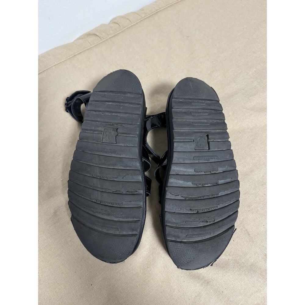Dr. Martens Sandals Womens Size 10 Black Patent Platform SoftWair Strappy - Picture 8 of 9
